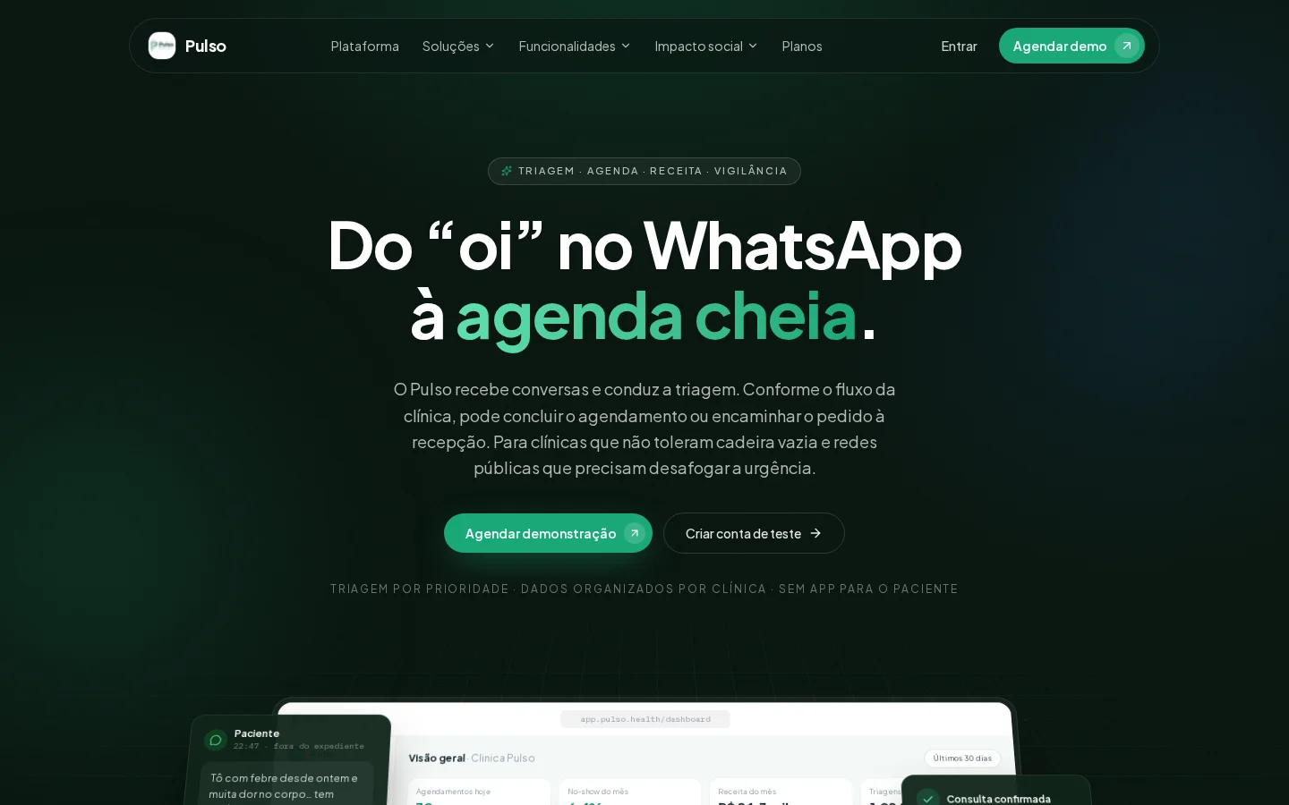 PULSO HEALTH — visão de abertura