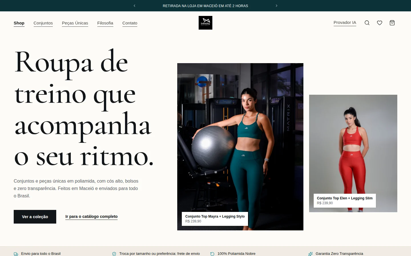 INFINITY FITNESS — visão de abertura