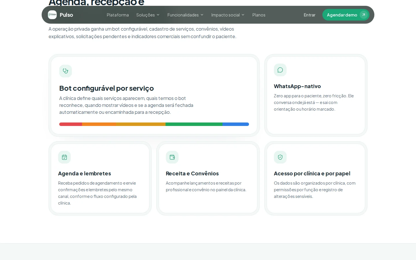 PULSO HEALTH — interface, captura 02